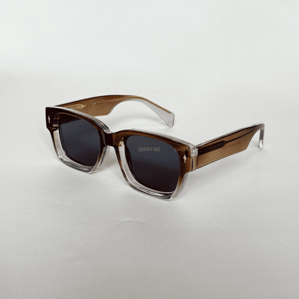 Luxury Designer Sunglasses in Transparent Brown color