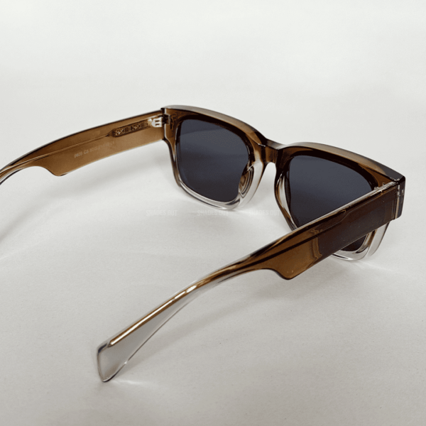 Luxury Designer Sunglasses - Transparent Brown | Shades Out - Image 2